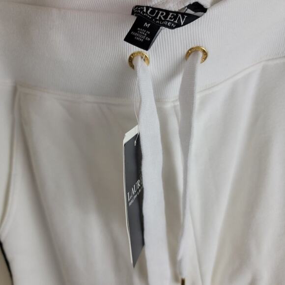 Lauren Ralph Lauren Womens Colorblock Terry Lined Jogger Sweatpants White size M - Picture 7 of 12